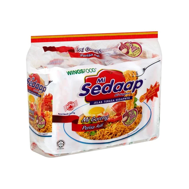 WingsFood Mi Sedaap мгновенная жареная лапша с оригинальным вкусом рамен 5x91
