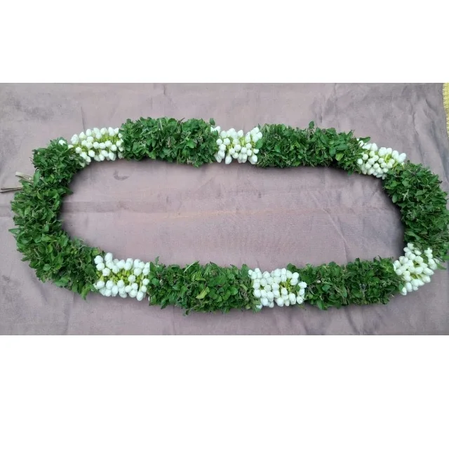 Fresh look Decorative Flowers Garland Medium & Large Size Fresh TULASI temple GARLANDS Customization Handmade