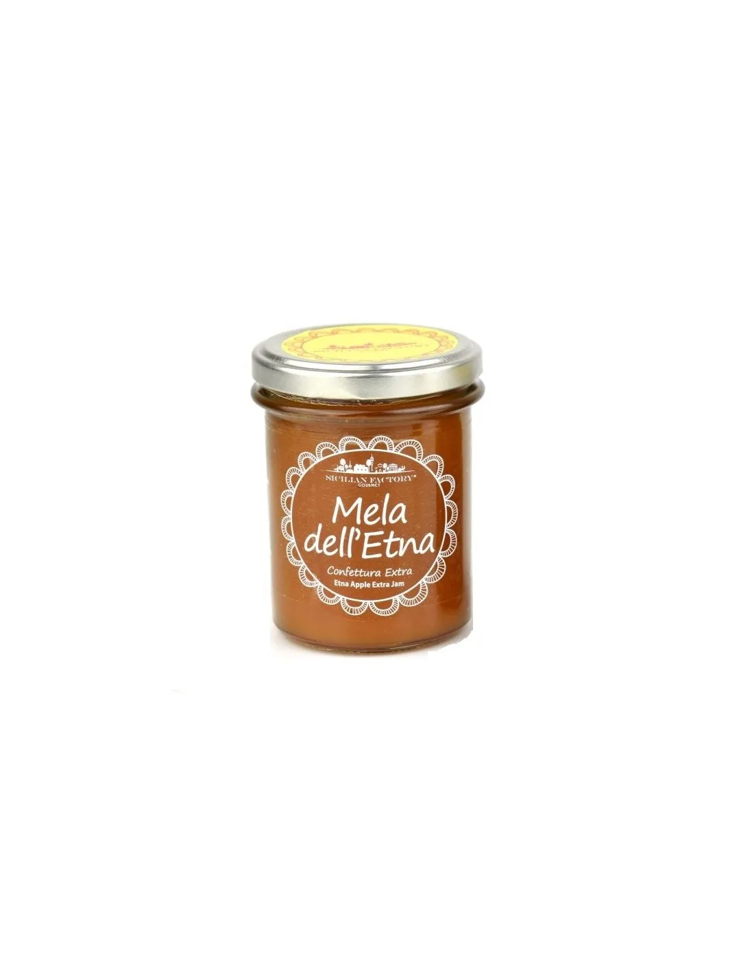 New 2021 Product Apple Confiture Unique Flavour Fruit Jam Apple Extra Jam with Etna Apple  in 100 gr Jar