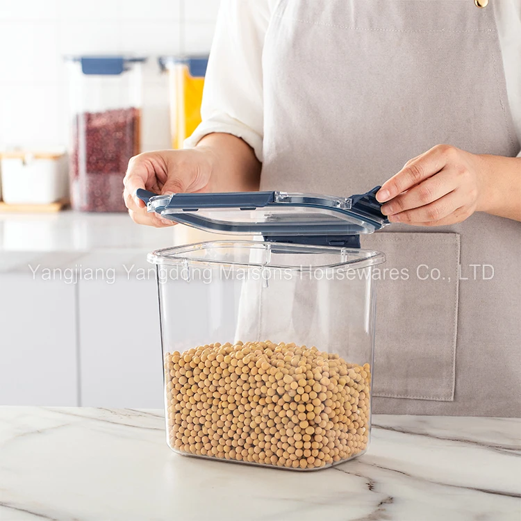 Maisons 6piece 1.8L PET Leak-proof Kitchen Storage Cereal Containers Set BPA free Food Storage Containers