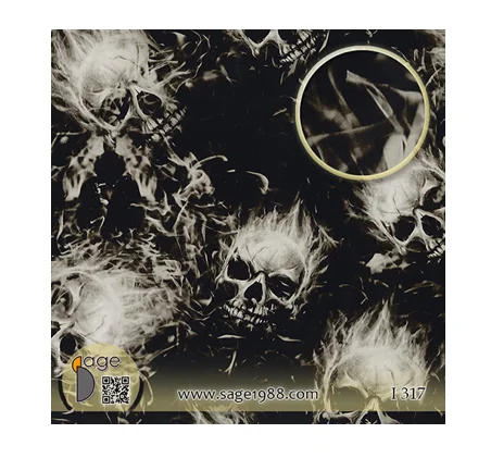 Водопереводная пленка гидрограф хорошего качества с изображением черепа из Тайваня