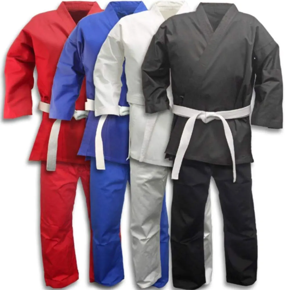 Custom Made Judu Gi Fight Uniform Heavy Weight Karate Uniforms Martial Arts Wear