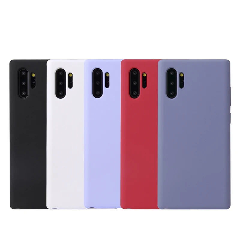 Universal Liquid Silicone Ultra Slim Phone Case for Samsung Galaxy Note 10 Plus Phone Case Anti-scratch Cell Phone Case