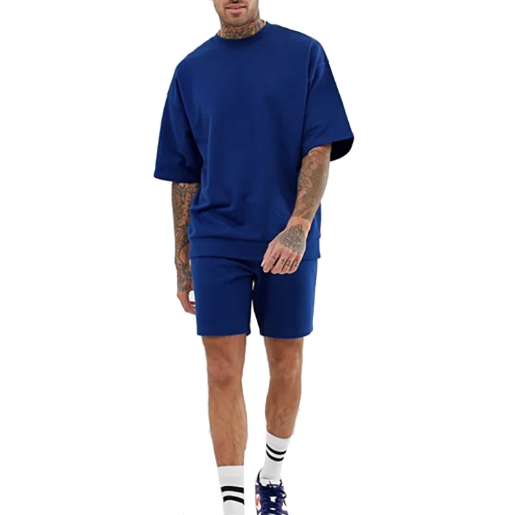 Summer Men Sports Game Wear T Shirts Shorts Pants Sets in cheap rates short set for men custom training& jogging wear