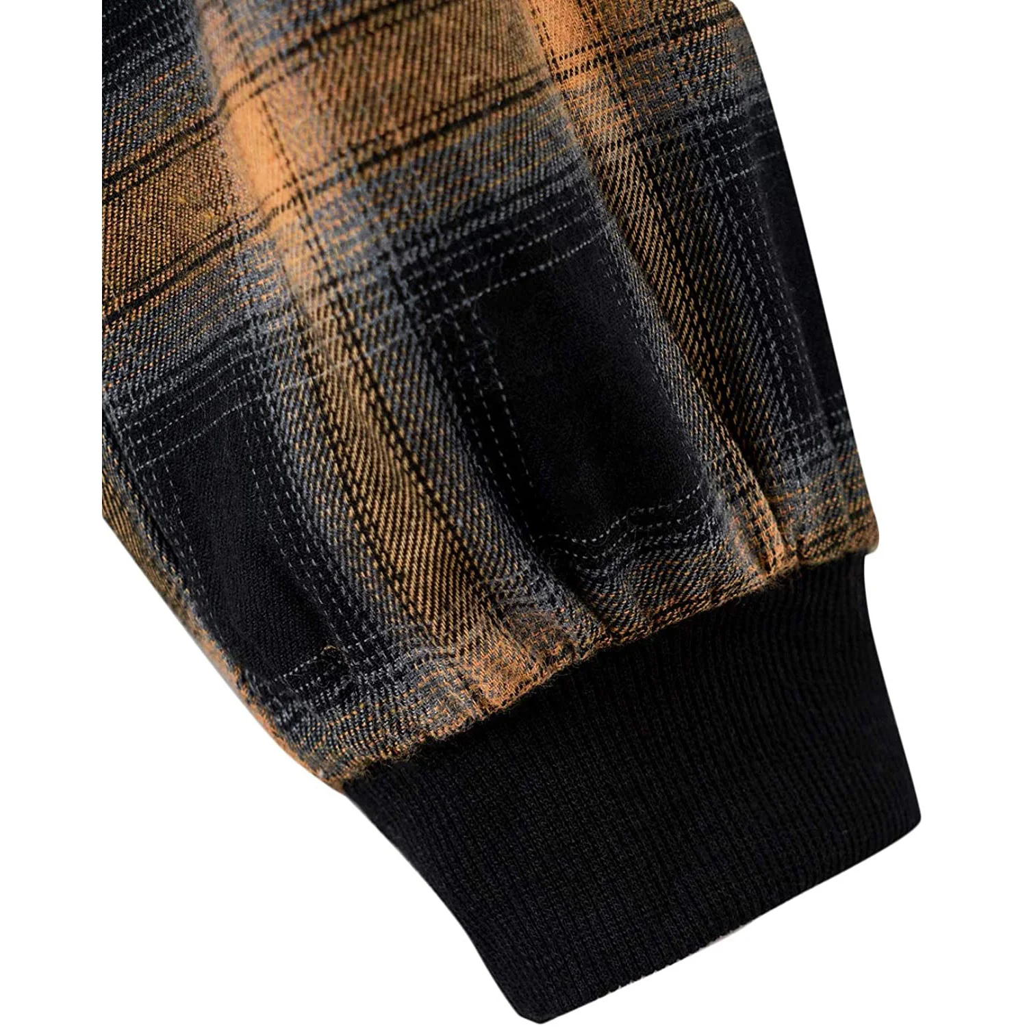 Womens Dark Black With Cheek Sleeve Embroidery Long Sleeve Drawstring Pullover Top Hoodie