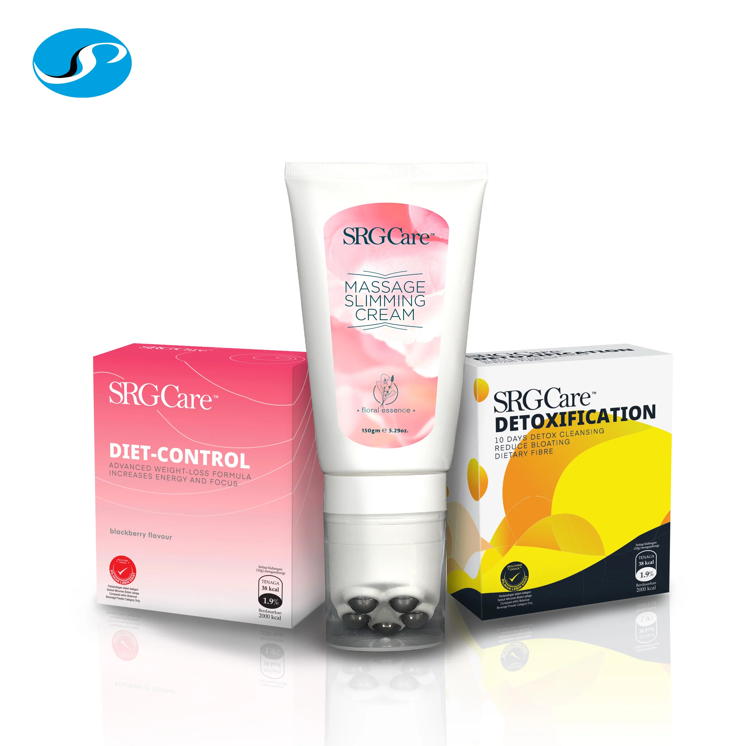 Fast Slimming hot massage cream and appetite control drink	3 Steps Fat Burning & Detox drink Program for weight loss training