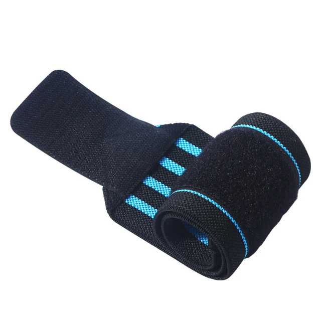 GAF Custom Sports Elastic Stretchy Weight Lifting Wrist Support Wrap Band Gym Strap W Raps