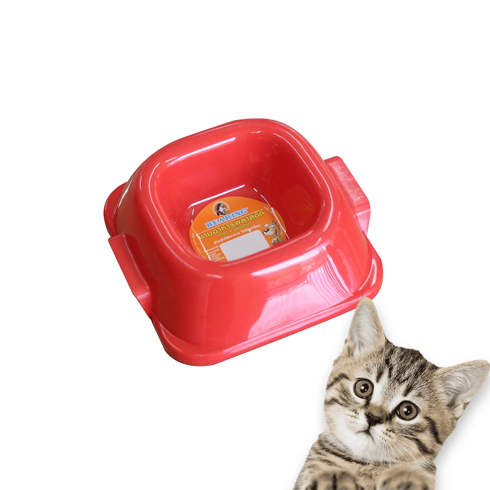 OEM Wholesale Large Size Food Grade Pet Bowls of Bearing Square Dog and Cat Bowls for Feeding