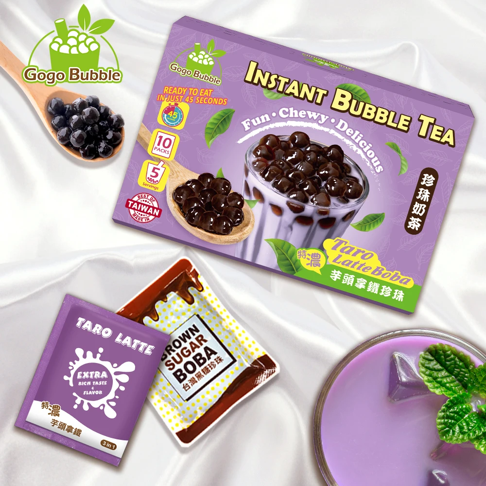 Образец 5 ароматов, Тайвань, пузырьковый коричневый сахар Bobas с молочным чайным порошком