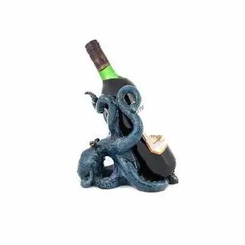 MODERN WHOLESALE HIGH QUALITY ALUMINIUM OCTOPUS WINE BOTTLE HOLDER NEW BEST PRICE ALUMINIUM OCTOPUS WINE BOTTLE HOLDER