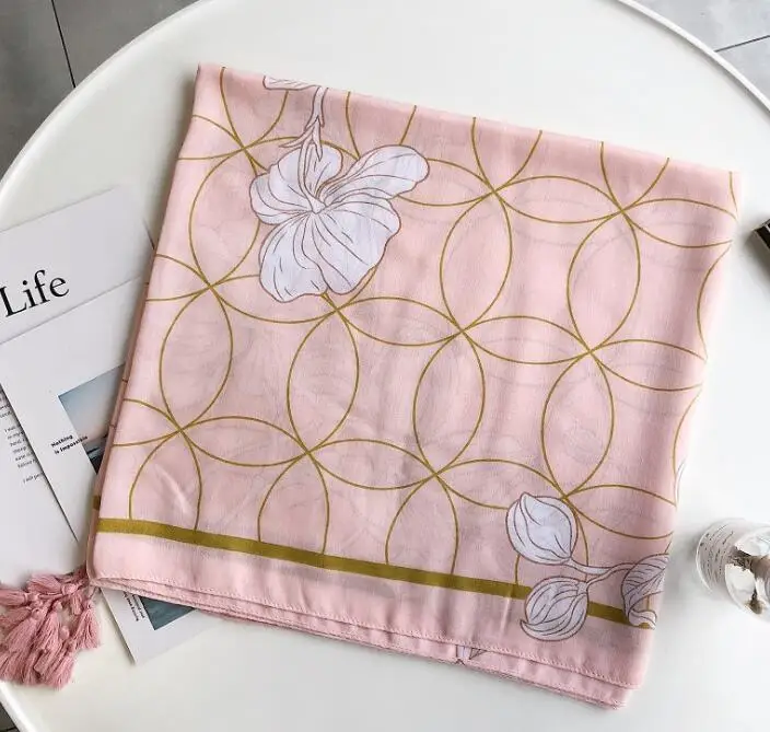 Cashmere Wool Ladies Hijabs Scarf Shawls for Spring Summer