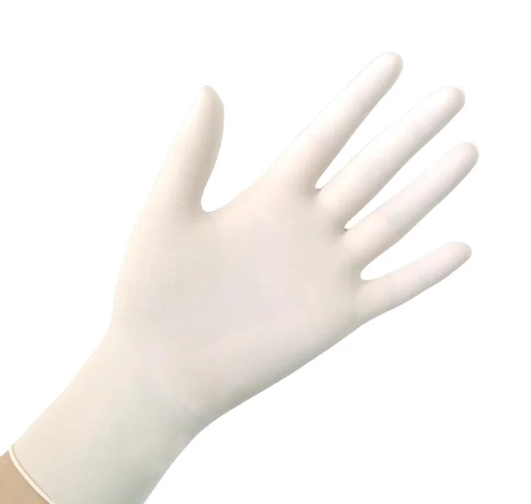 sterile latex gloves produced with Thailand natural latex rubber for surgical and examination use including size 6.0-8.5