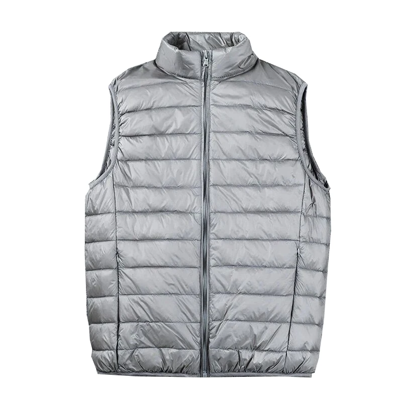 Winter Men Duck Down Vest 2021 Coat Ultra light Sleeveless Puffer Vest Jacket Ultra-Thin Warm Lightweight down Jacket Waistcoat