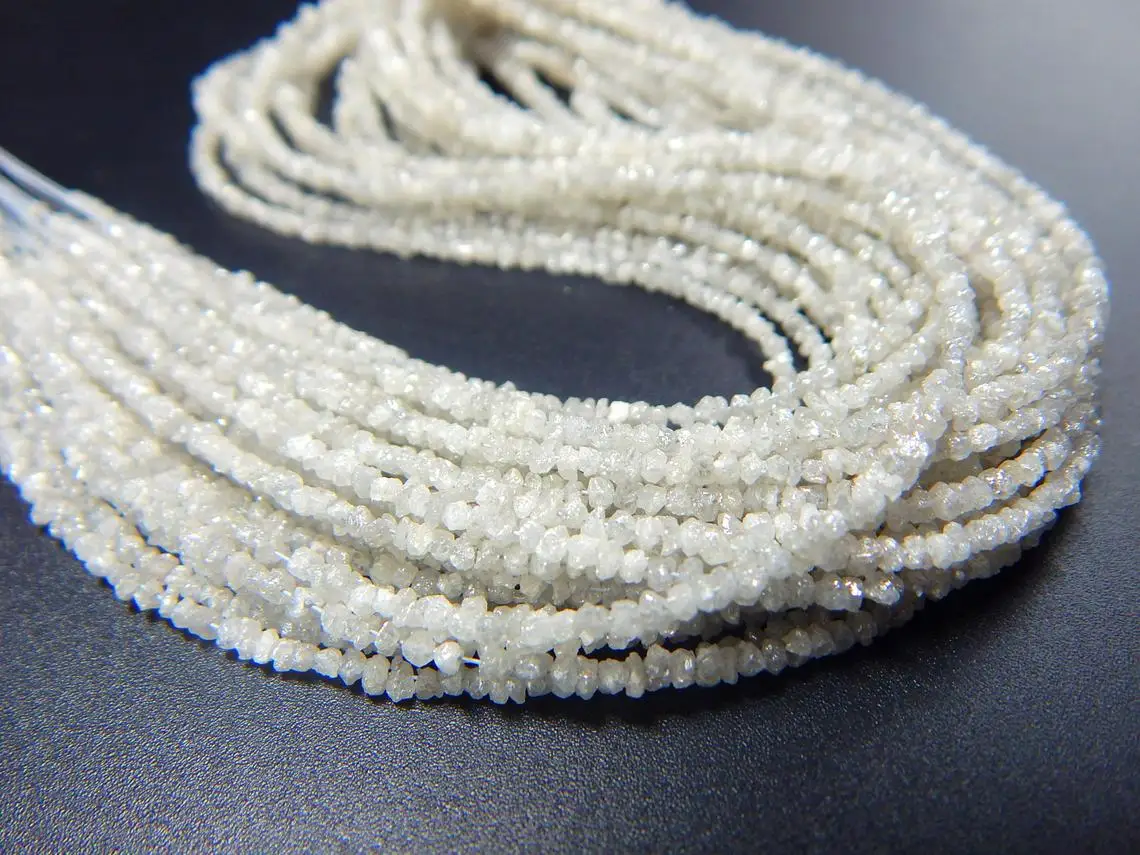 Rough Diamond - Raw Rough Uncut Diamond Beads Rough Diamond Strand Necklace Cheap Price Natural Blue White Yellow Brown Pink