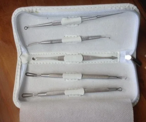 Professional Stainless Pimple Popper Acne Remover Comedone Extractor Kit Pimple Blackhead Remover Tool Kit
