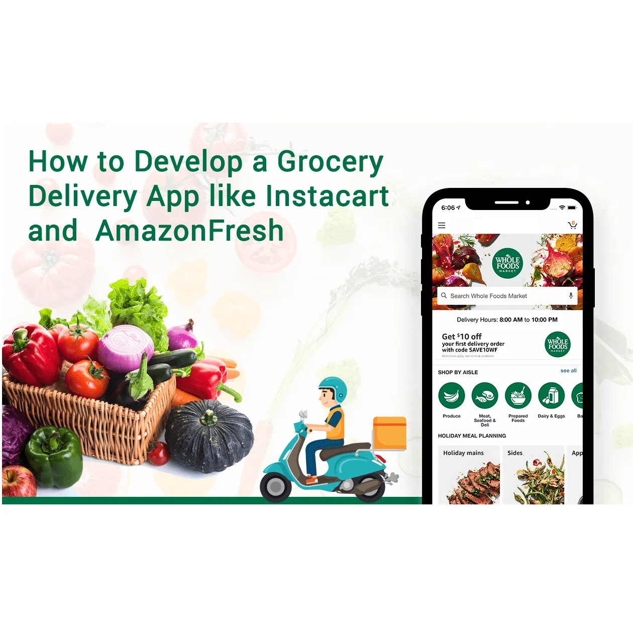 Продуктовое приложение для доставки iOS Android, развивающая Компания | Разработка сетевого приложения для доставки