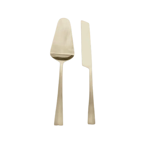 Набор столовых приборов из нержавеющей стали комплект металлических с дизайнерской ручкой ножом и ложкой современный дизайн для украшения дома