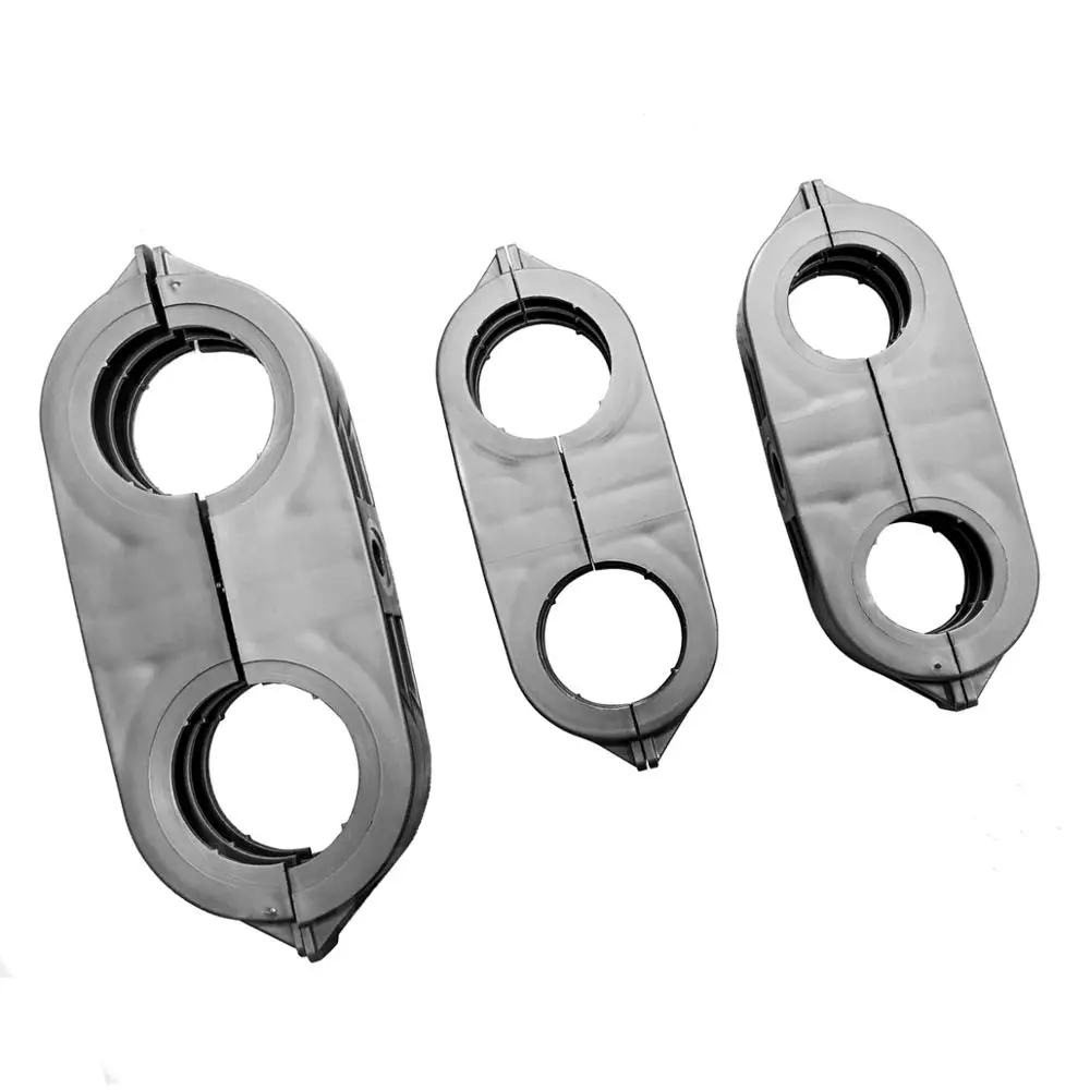 Double pipe fitting clamp