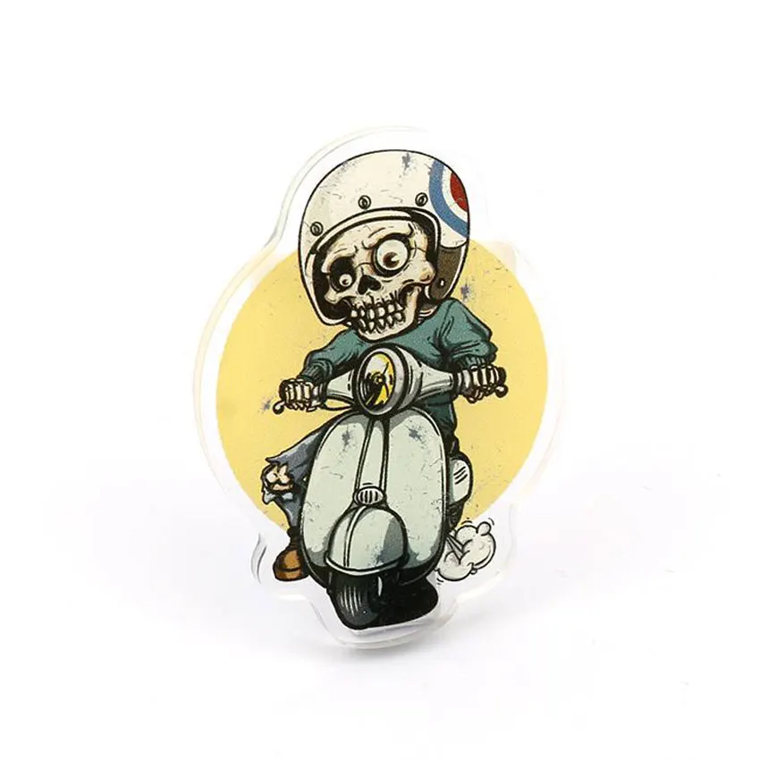 Быстрая доставка новый пластиковый значок с напечатанным логотипом одежды акриловые булавки на заказ