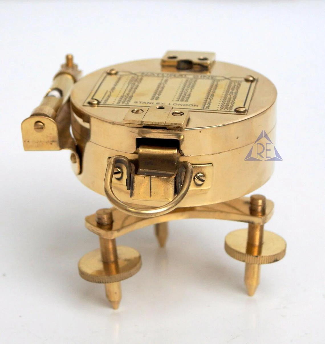 Латунный компас «брюнтон» с подставкой, морской винтажный Рождественский подарок ручной работы, Компас для морских прогулок и походов, 3 дюйма