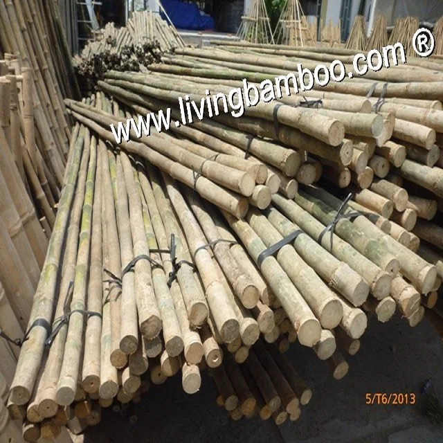PAINTED BAMBOO POLE - BAMBOO MATERIAL - BAMBOO CONSTRUCTION