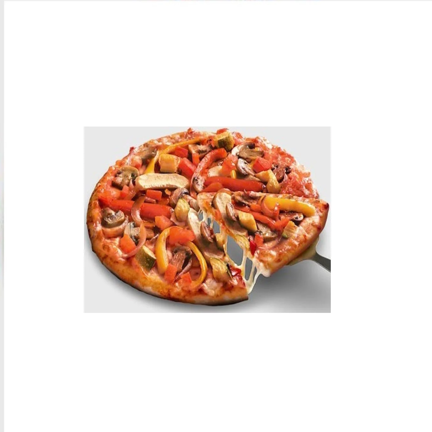 Frozen Food and Beverage Vegetable Pizza Ready Frozen Baked Pizza Vacuum Bag For Restaurants And Shop