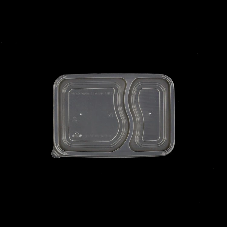  100% пригодный для переработки контейнеры из полипропилена 225x156x48 мм прямоугольные с 2 отсеками