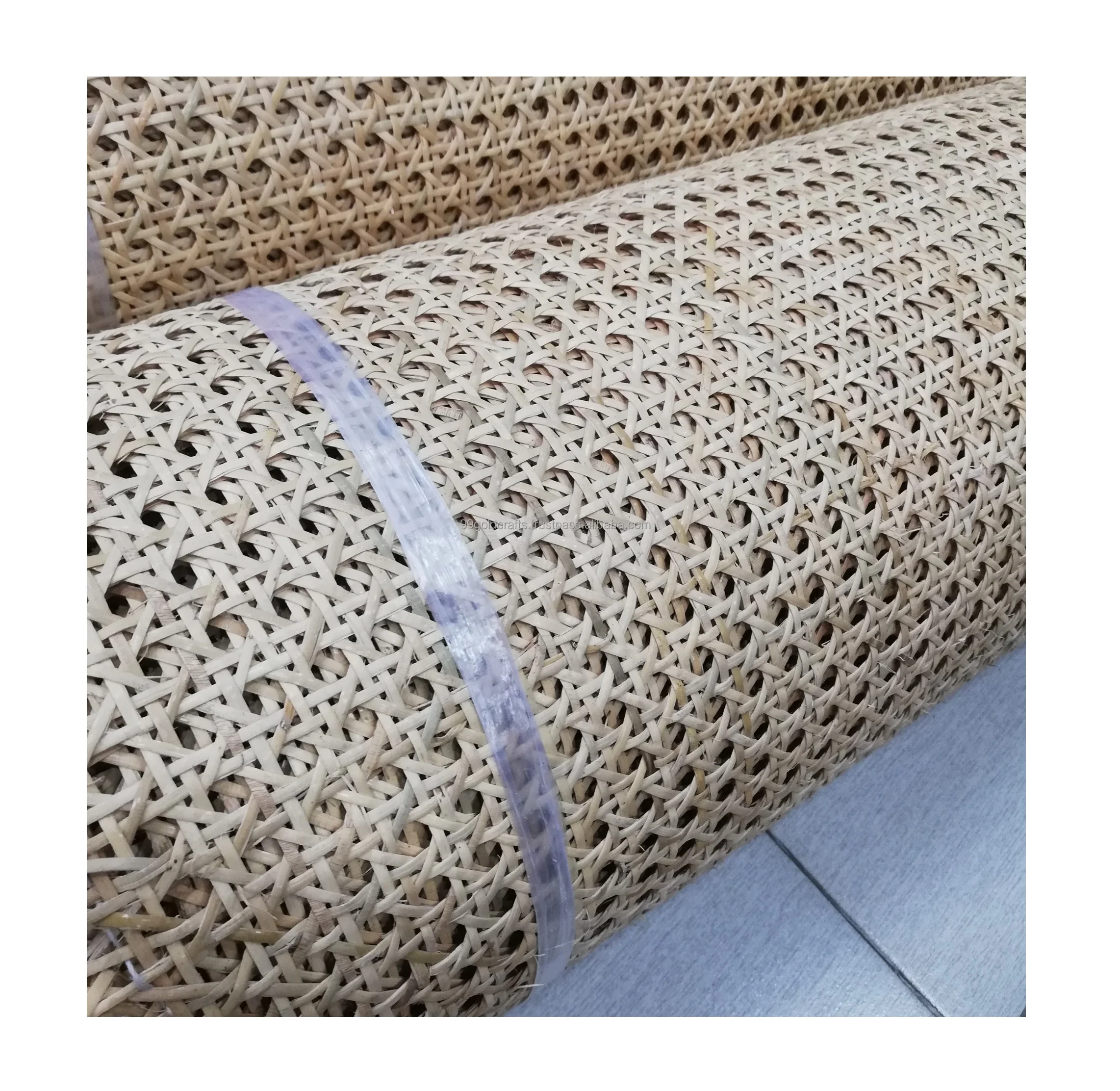 100% NATURAL RATTAN SHEET MAT/ ROLL BLEACHED CANE WEBBING 99 Gold Data