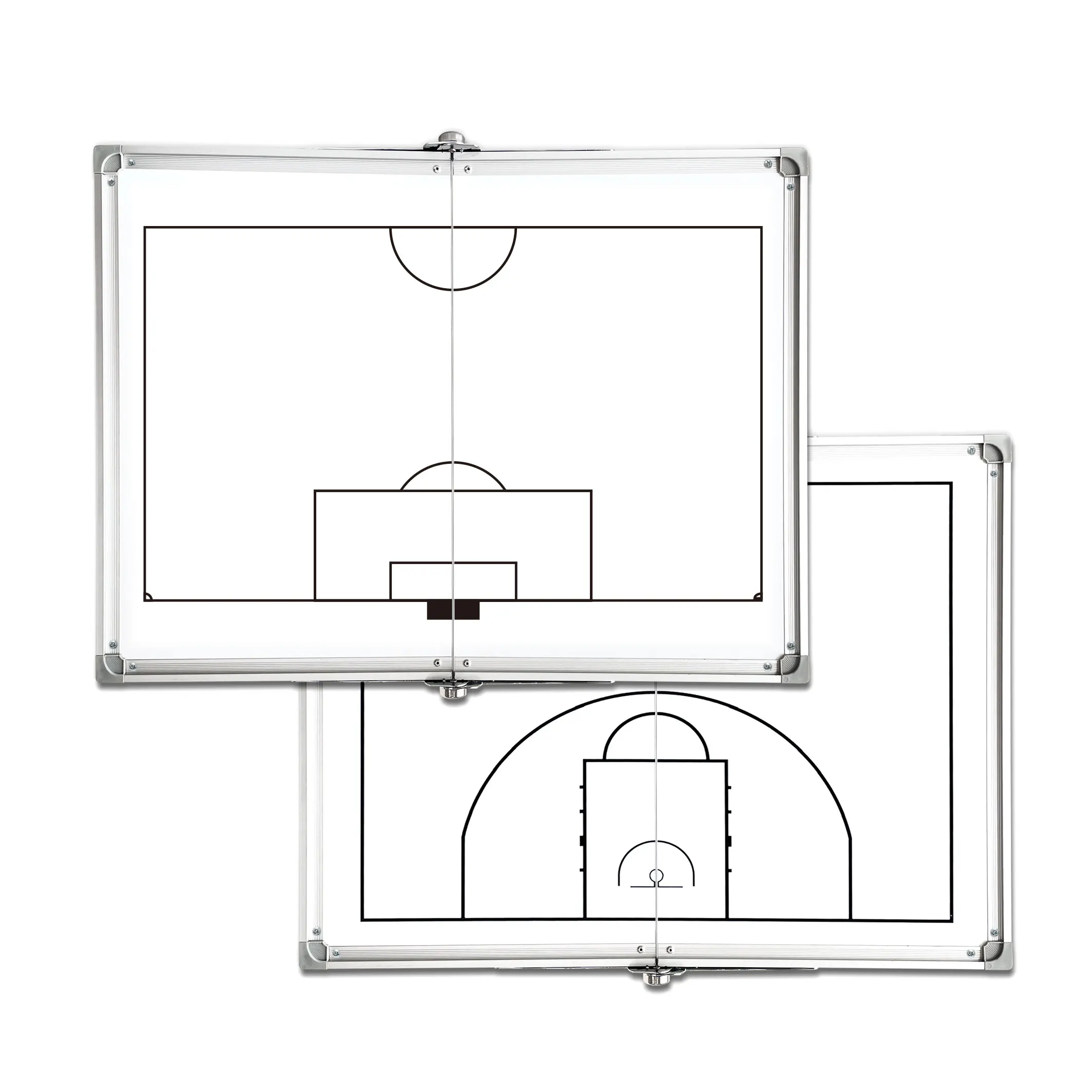 Double sided foldable magnetic basketball football coach tactical training  board
