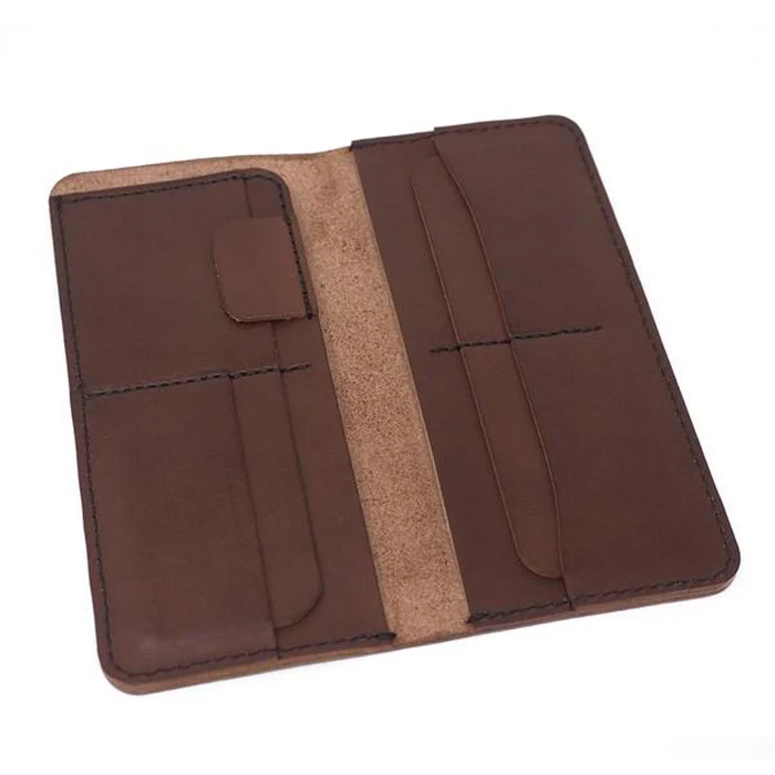 
Custom made vintage short PU luxury leather men wallet 