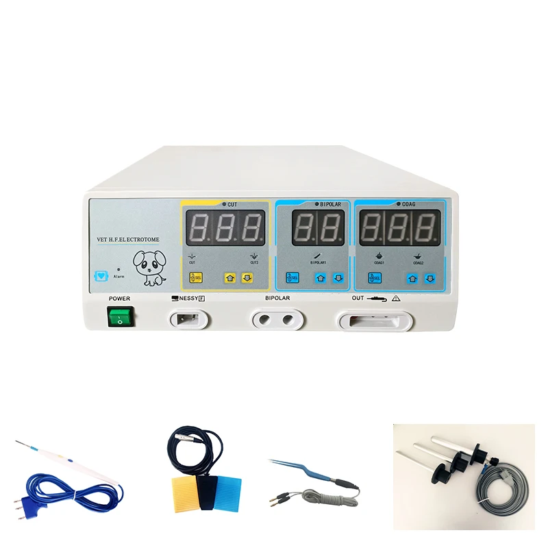 Hot Selling Veterinary Equipment Portable High Frequency Unit Bipolar Electrocautery Machine Electrosurgical Analyzer