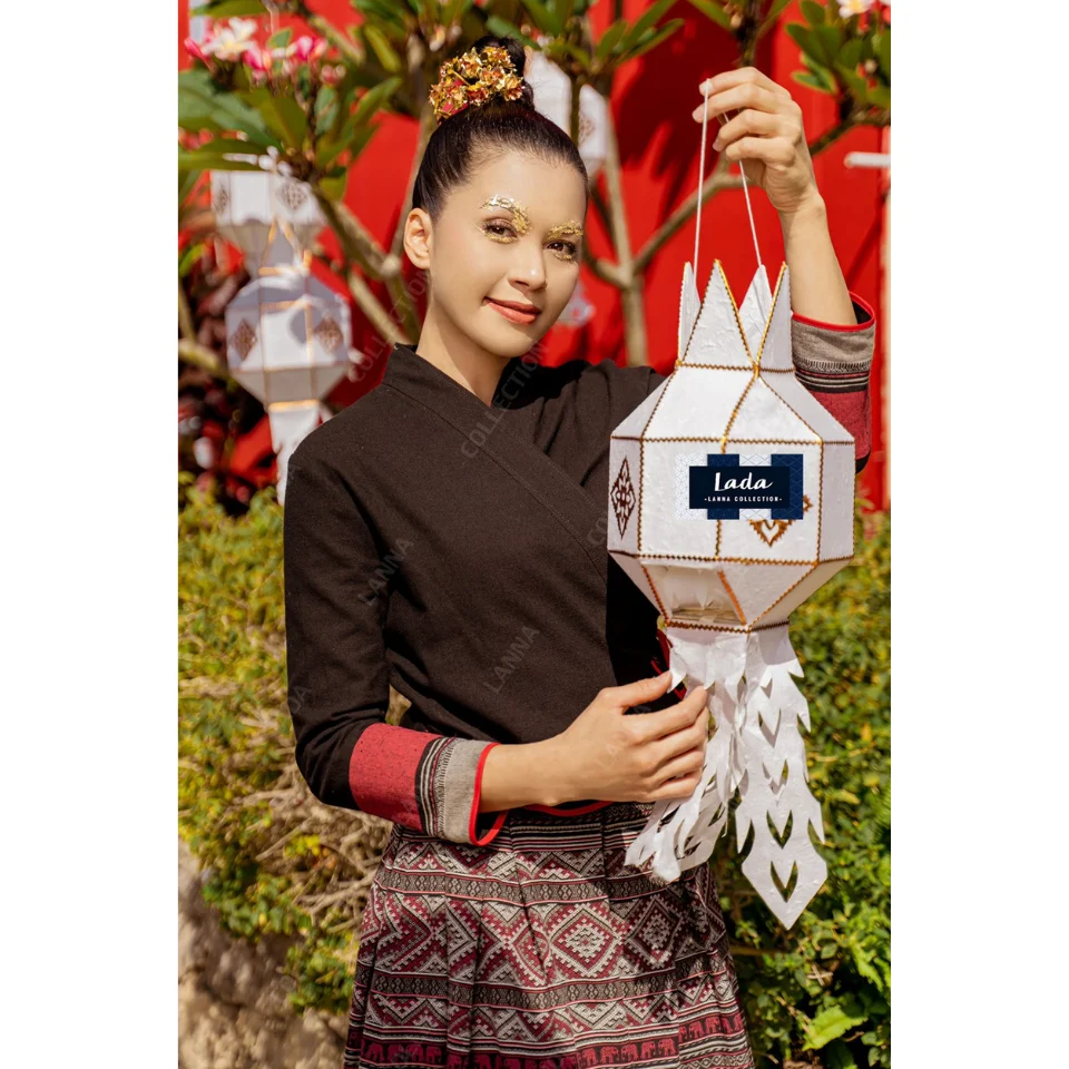 Лидер продаж тайские повседневные женские платья товары премиум-класса ручная работа Лада Лана коллекция 025 тайский голубой набор