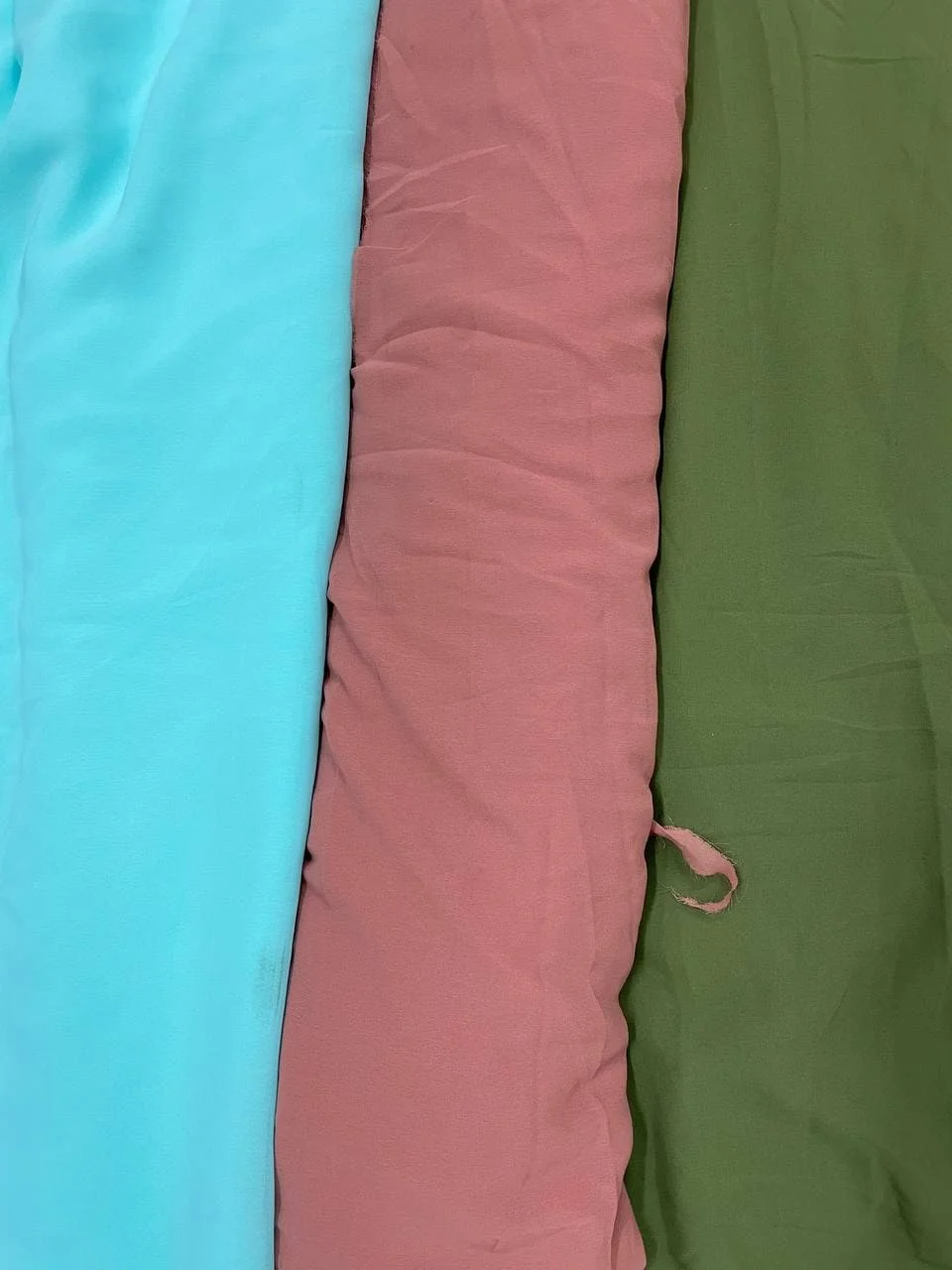 FAUX GEORGETTE POLYESTER FABRICS DYED FABRICS HOT SALE FOR GARMENTS CHEAPEST RATES