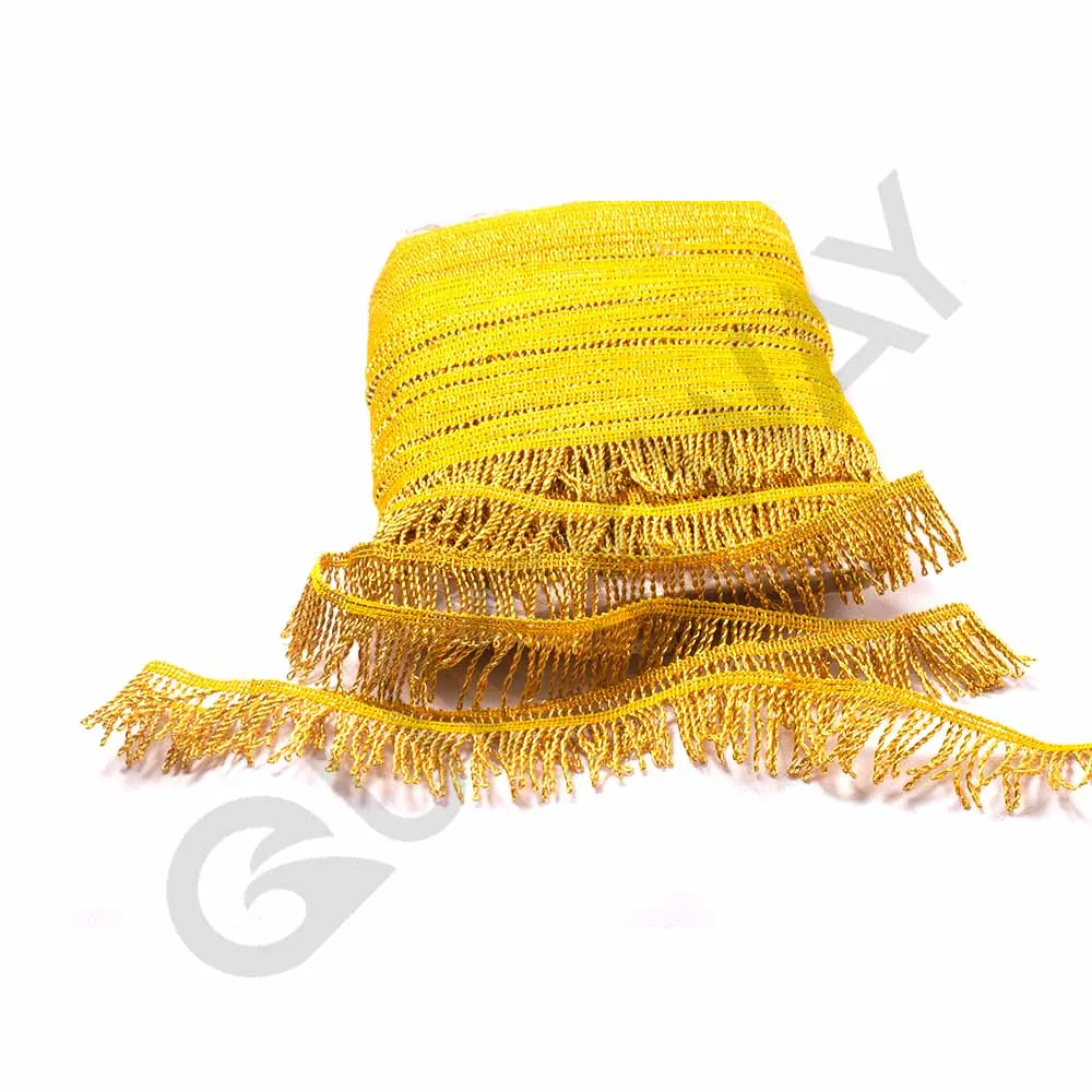 Wholesale Gold Color fringes Custom Cotton Fringes Best Sale Quality Sale Bulk Manufacture By QUICK WAY INDUSTRIES