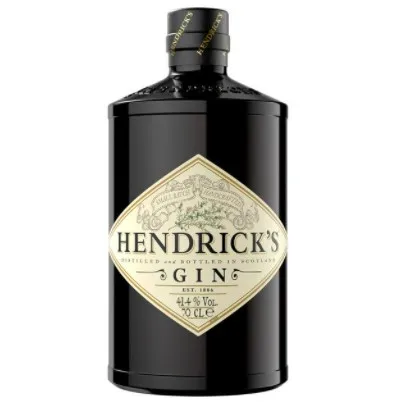 
BEST PRICE OF 700ML 41.4% VOL. HIGH END HENDRICKS GIN DISTILLED AND BOTTLED IN SCOTLAND CARTON PACKAGING 