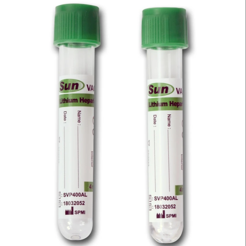 Vacuum Lithium Heparin blood tubes