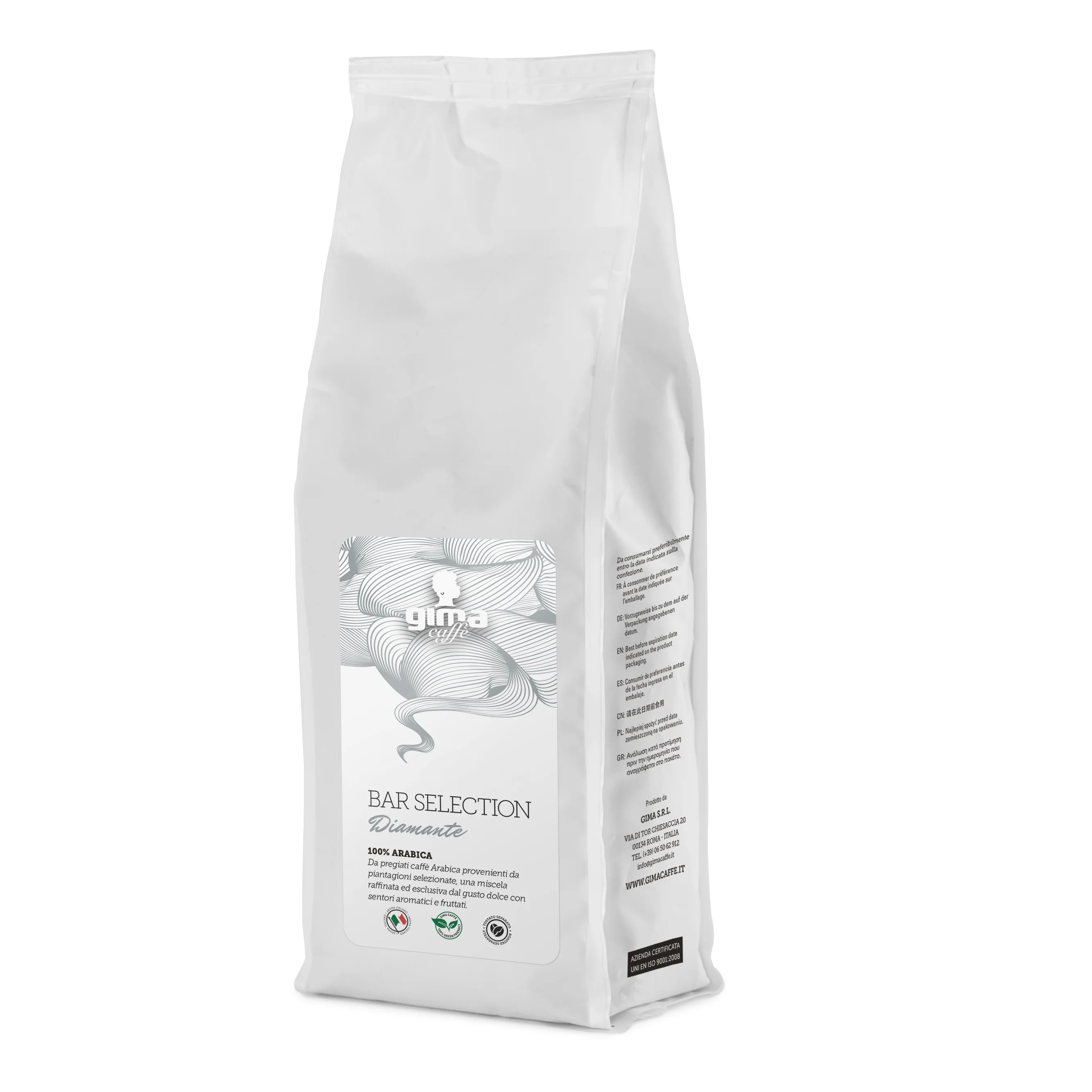 
 Gima Caffe Diamante - 100% arabica 250gr зерновой кофе-Премиум Итальянский Эспрессо жареный в Риме  