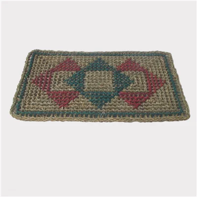 Manufacture nice Design Straw Carpet Seagrass Rug Wholesale high quality handicraft Handmade Door Mats from Viet Nam