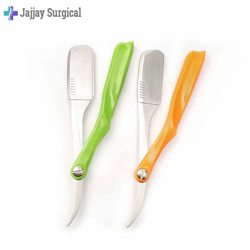 Новая складная бритва из нержавеющей стали для бровей и бороды инструмент профессионального парикмахера с прямыми краями