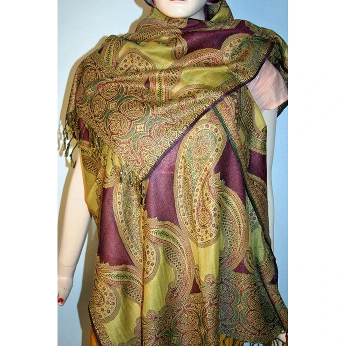 Самый большой выбор индийских ручной работы из чистого шелка мягкая и легкая Пашмина Шаль/шарф/накидка для женщин