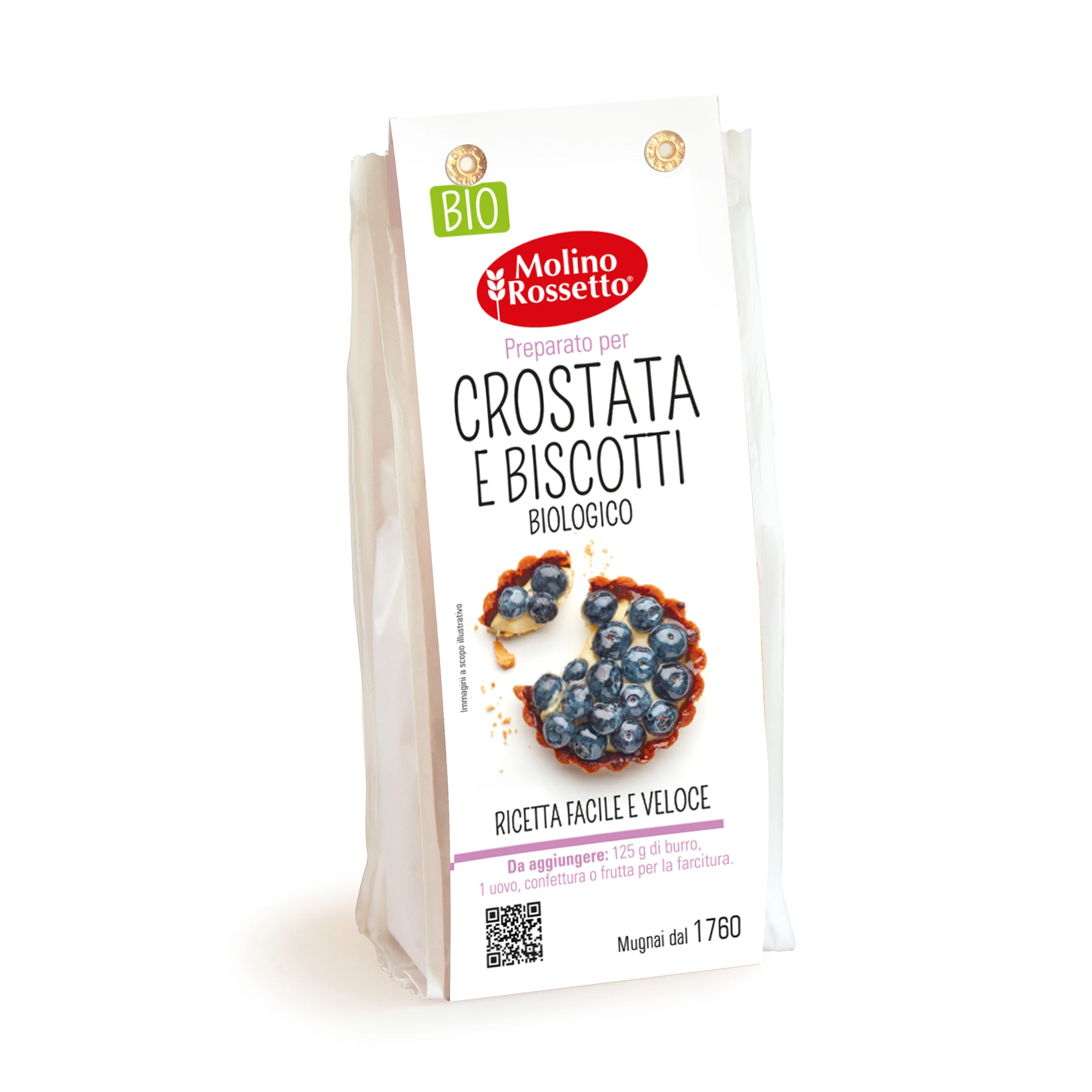 
Special mix for tart and biscuits - organic and gluten free - made in Italy 