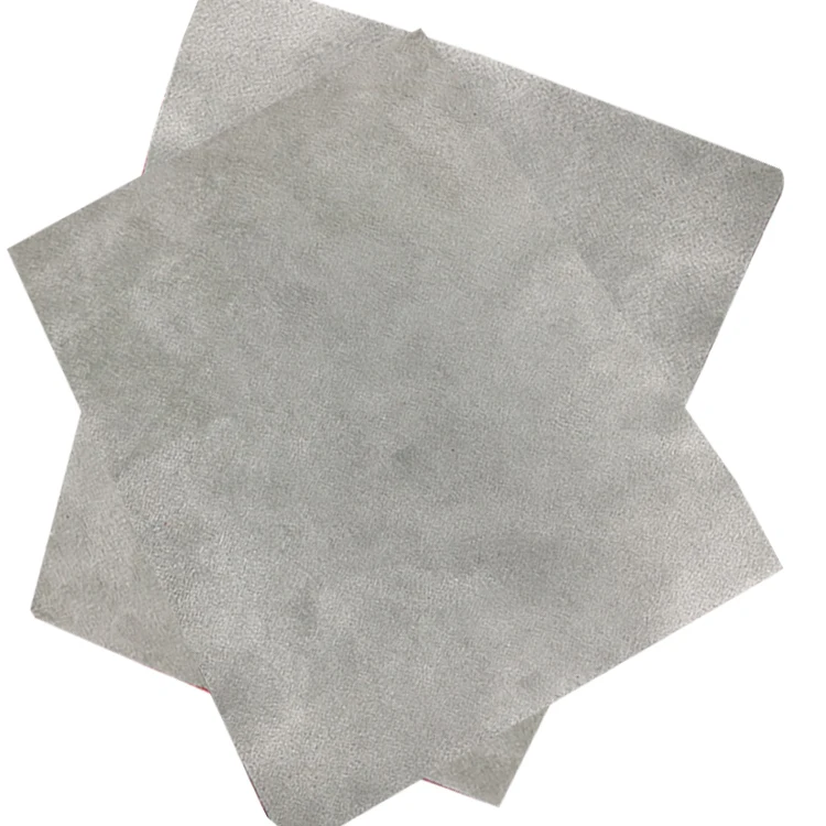 Artificial nubuck leather 1.5m width and 0.7mm thicknees grey color for furniture