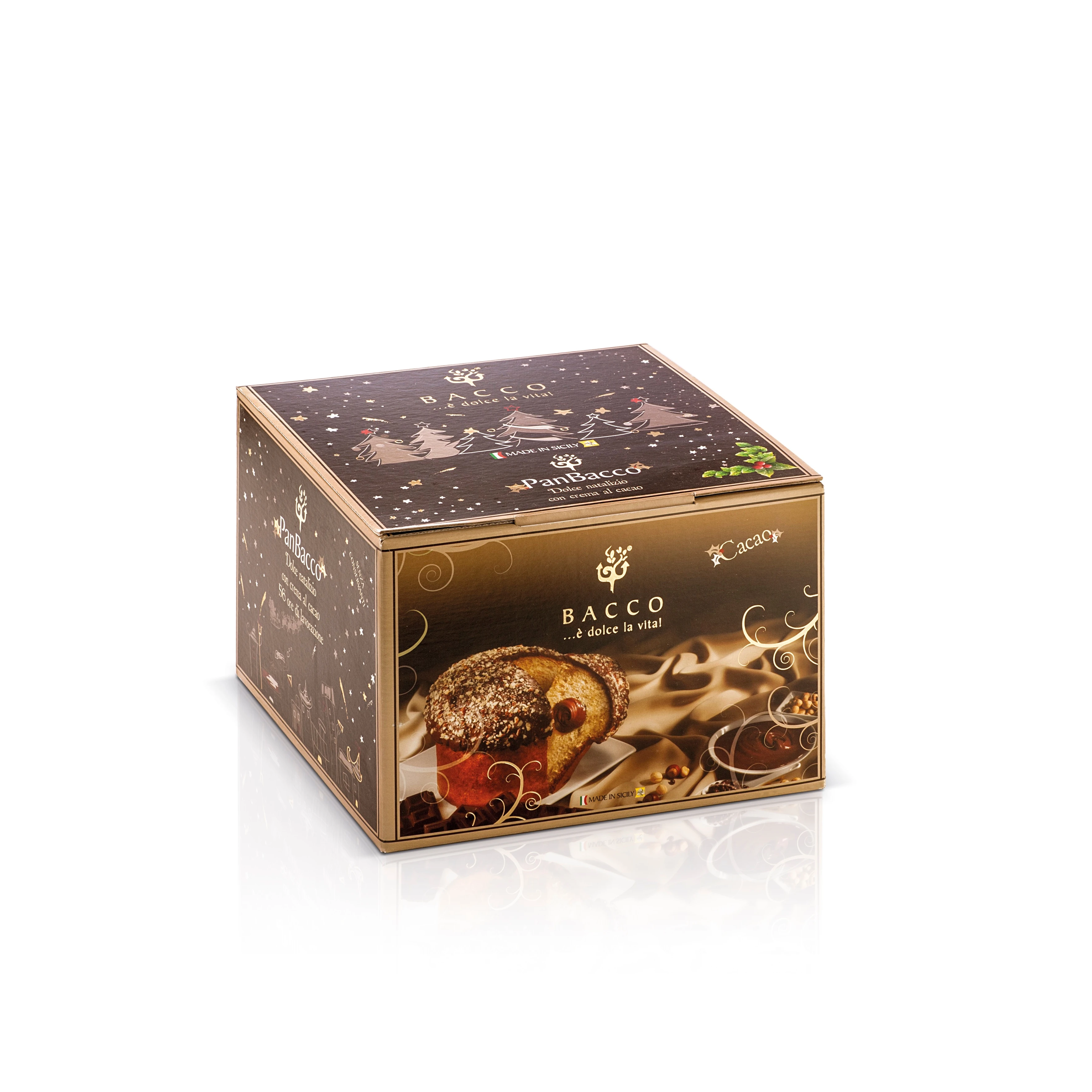Made in italy with dedicated box delicious 750g chocolate panettone italian 900g