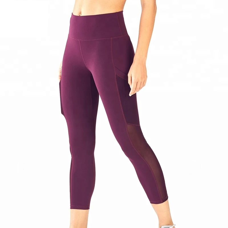 Yoga Cropped Leggings Sport Wear Ladies Clothing Sports Wear Yoga Active wear Pants Workout Gym Leggings Fitness