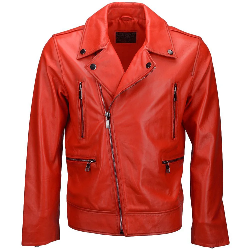 2021 New Fashion Design Boys Classic Biker Jacket Motorcycle Pu Faux Leather Jacket For Mens Blazer Slim Fit Leather Coat