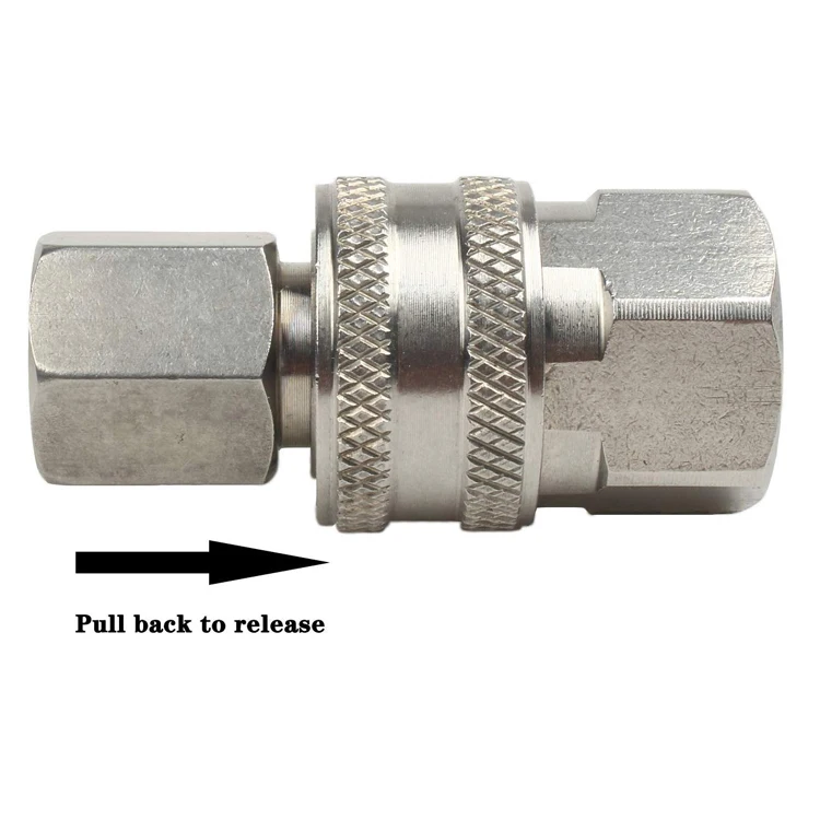 wholesale high quality 3/8-Inch Quick Connect Pressure Washer Set threaded fitting Stainless Steel Thread Adapter
