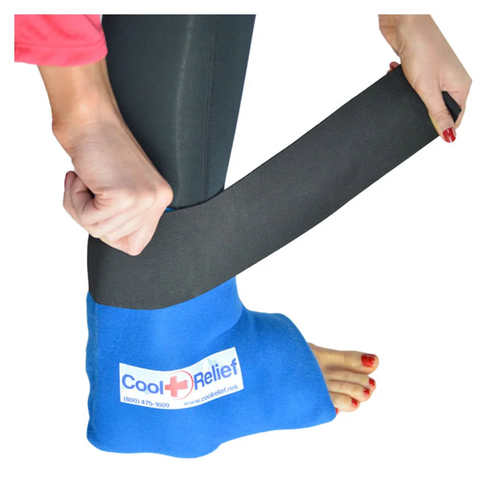 Cool Relief Flexible Ice Cold Wrap, Foot Cold Pack and Ankle Compression Effortlessly Relieve Pain Injury Ice Pack