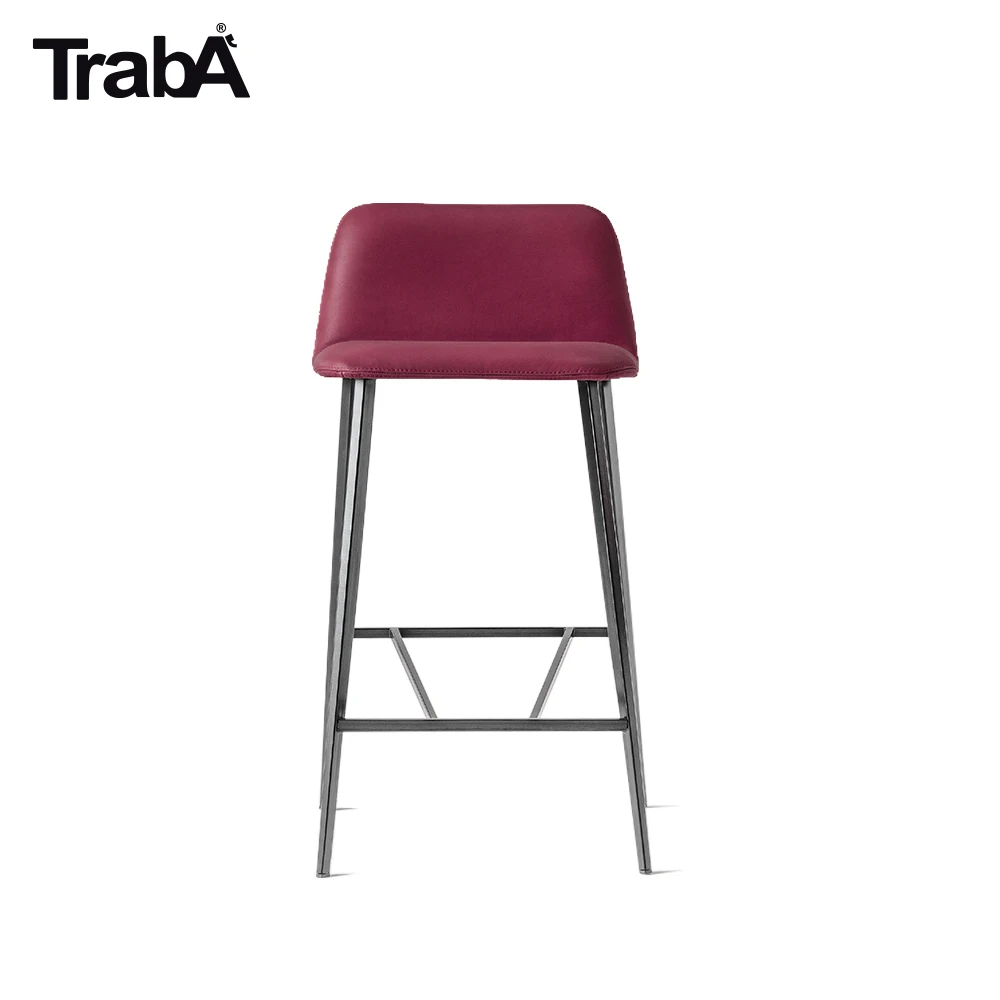 High Quality Stool metal conic frame upholstered shell