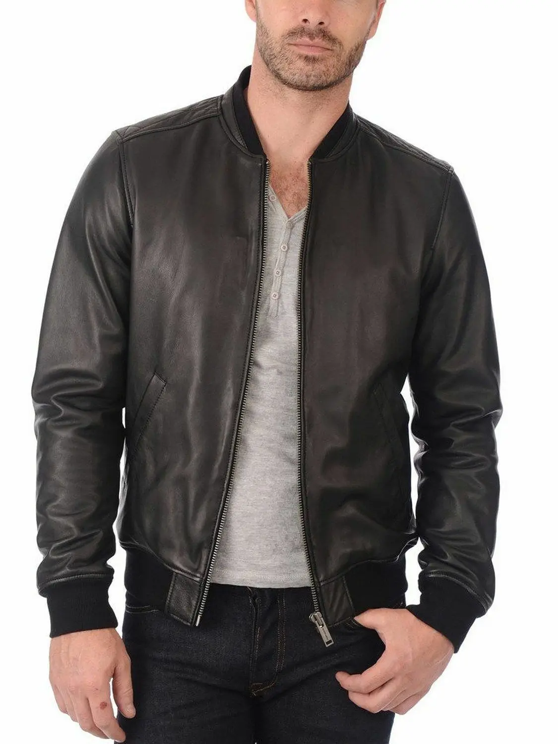 2021 New Fashion Design Boys Classic Biker Jacket Motorcycle Pu Faux Leather Jacket For Mens Blazer Slim Fit Leather Coat
