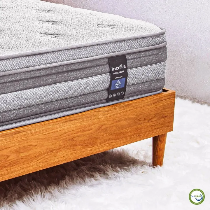 Medium Plush Natural Latex Comfort Airflow foam & Motion Isolating Pocket Coil Spring Mattress